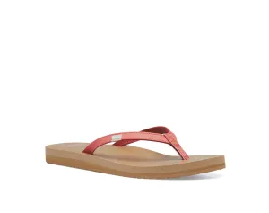 Casual Rounded Cutting-edge features Toe Coral Summer Sanuk On Slip Verified Burnt Joy Sandal Open Yoga