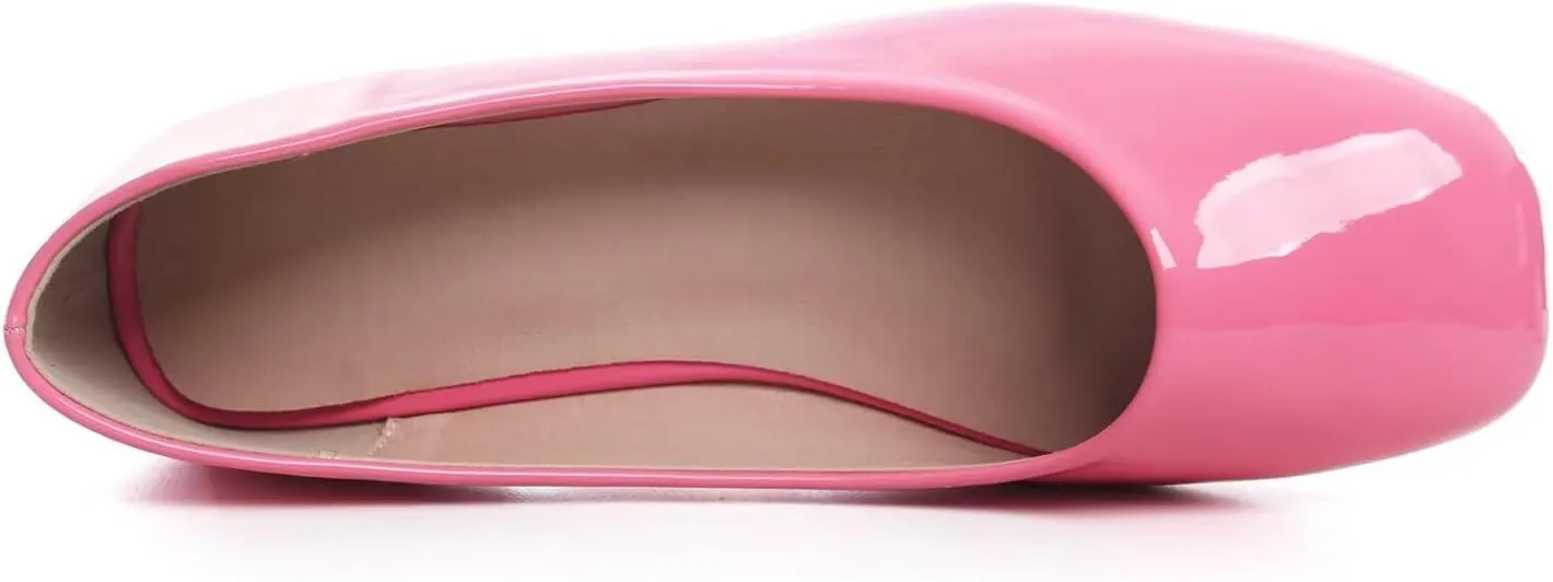 ChaiRong Zhou Women Square Toe Ballets Flats Comfort Slip On Walking Shoes for Driving