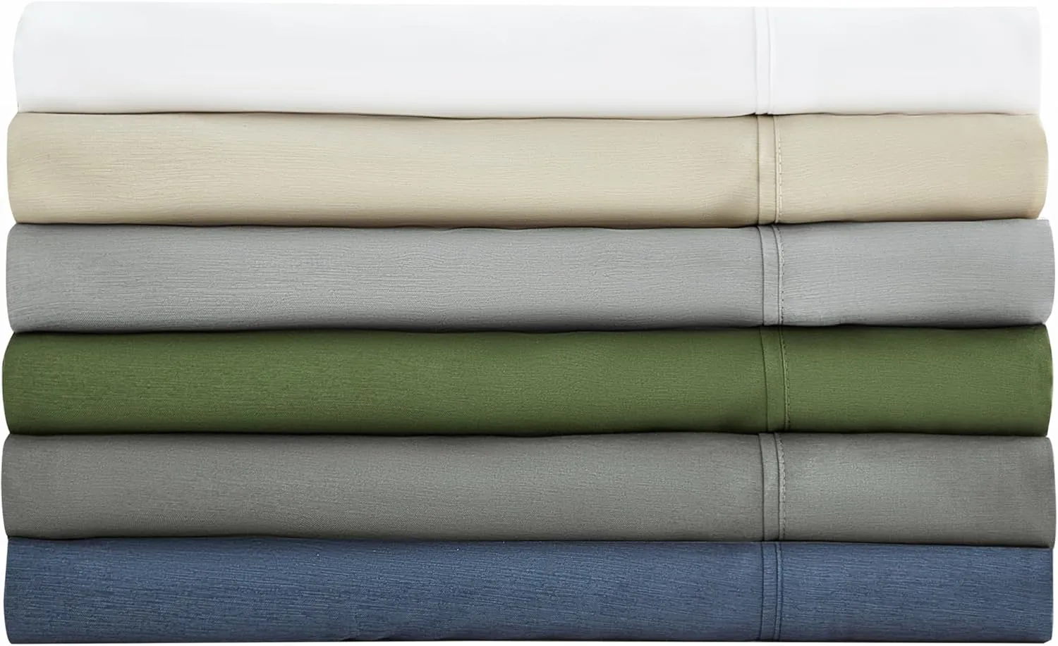 Chezmoi Collection 4-Piece Stone Washed Full Sheet Set - Rayon Derived from Bamboo & Polyester Blended, Breathable & Cooling 15-Inches Deep Pocket Sheets & Pillowcases Set, Sand