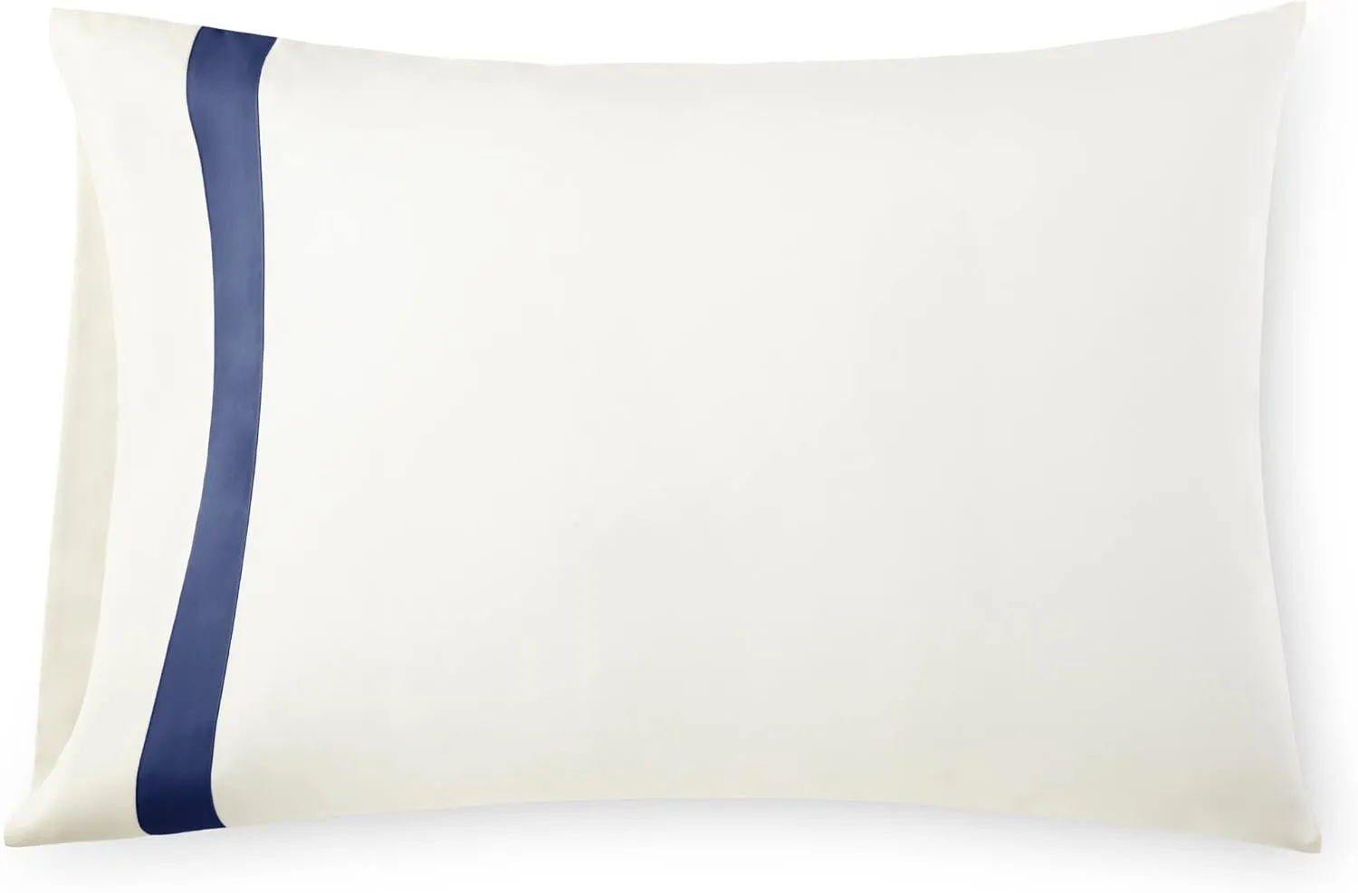 Chezmoi Collection Portofino 4-Piece 400 Thread Count Tencel Cotton Sheet Set - Applique Bordered - Silky Soft, Smooth, Breathable Cooling - California King, Navy