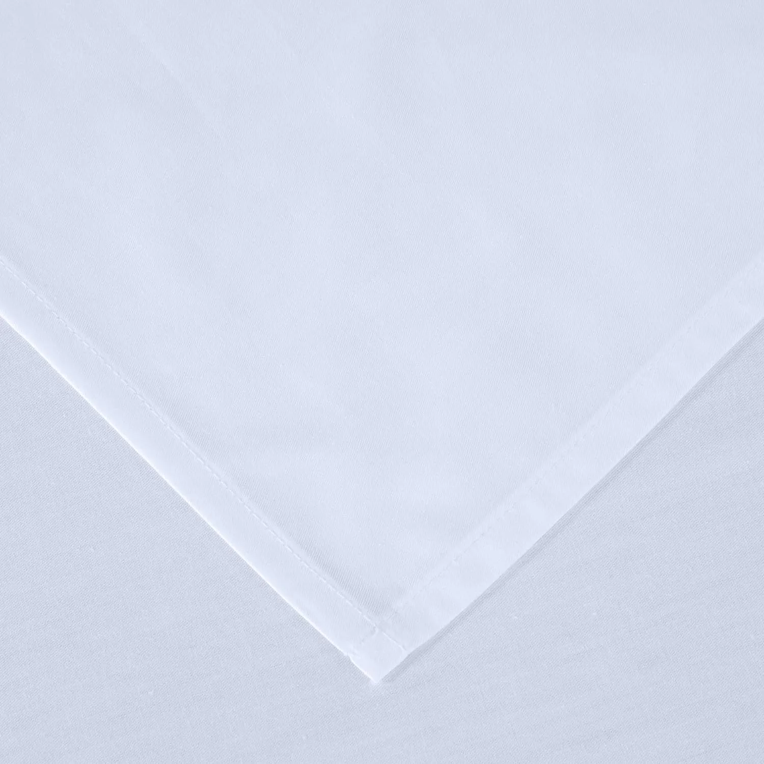 Chezmoi Collection Solid White 250TC 100% Cotton Twill Bed Sheet Set California King Size, 4-Piece Luxury Soft Breathable Smooth 16-Inches Deep Pocket Sheets and Pillowcases Set