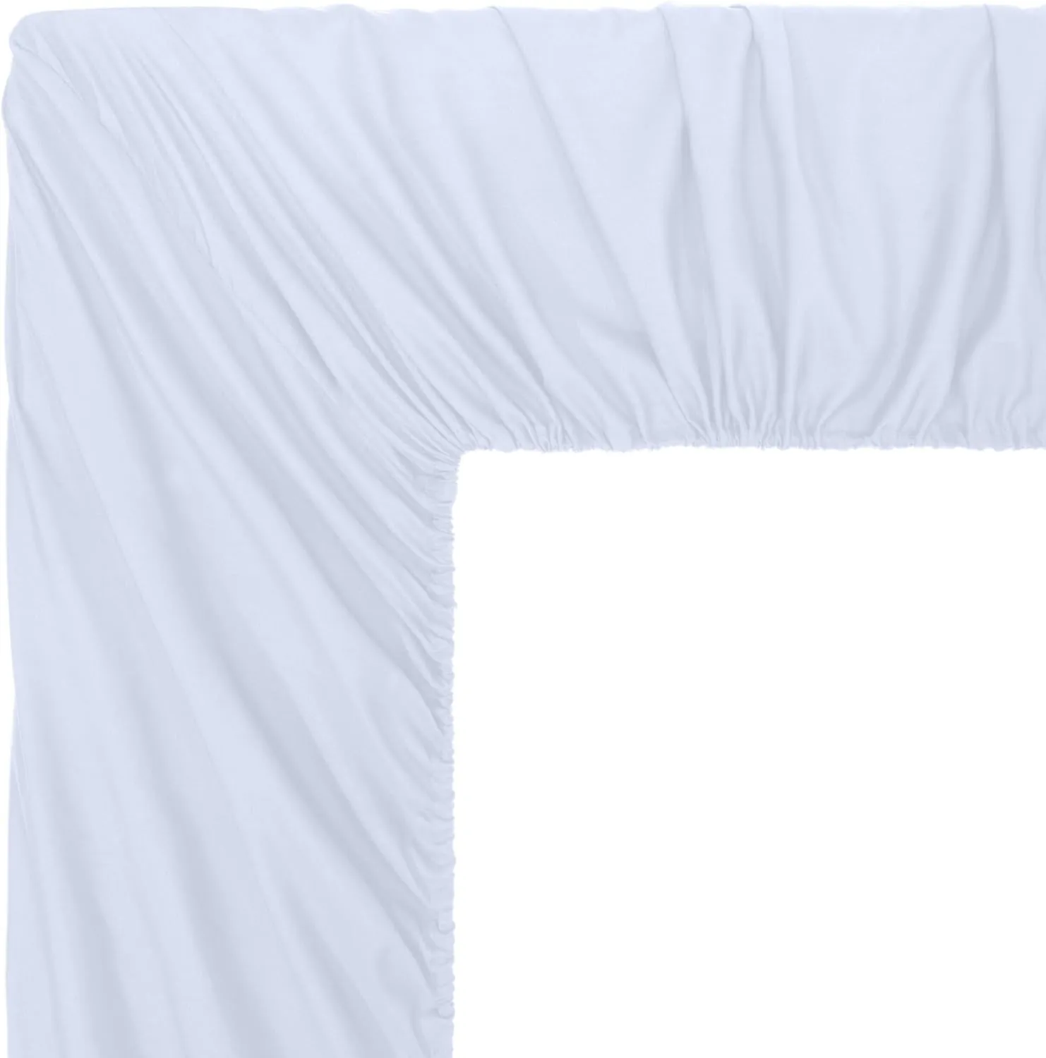 Chezmoi Collection Solid White 250TC 100% Cotton Twill Bed Sheet Set California King Size, 4-Piece Luxury Soft Breathable Smooth 16-Inches Deep Pocket Sheets and Pillowcases Set