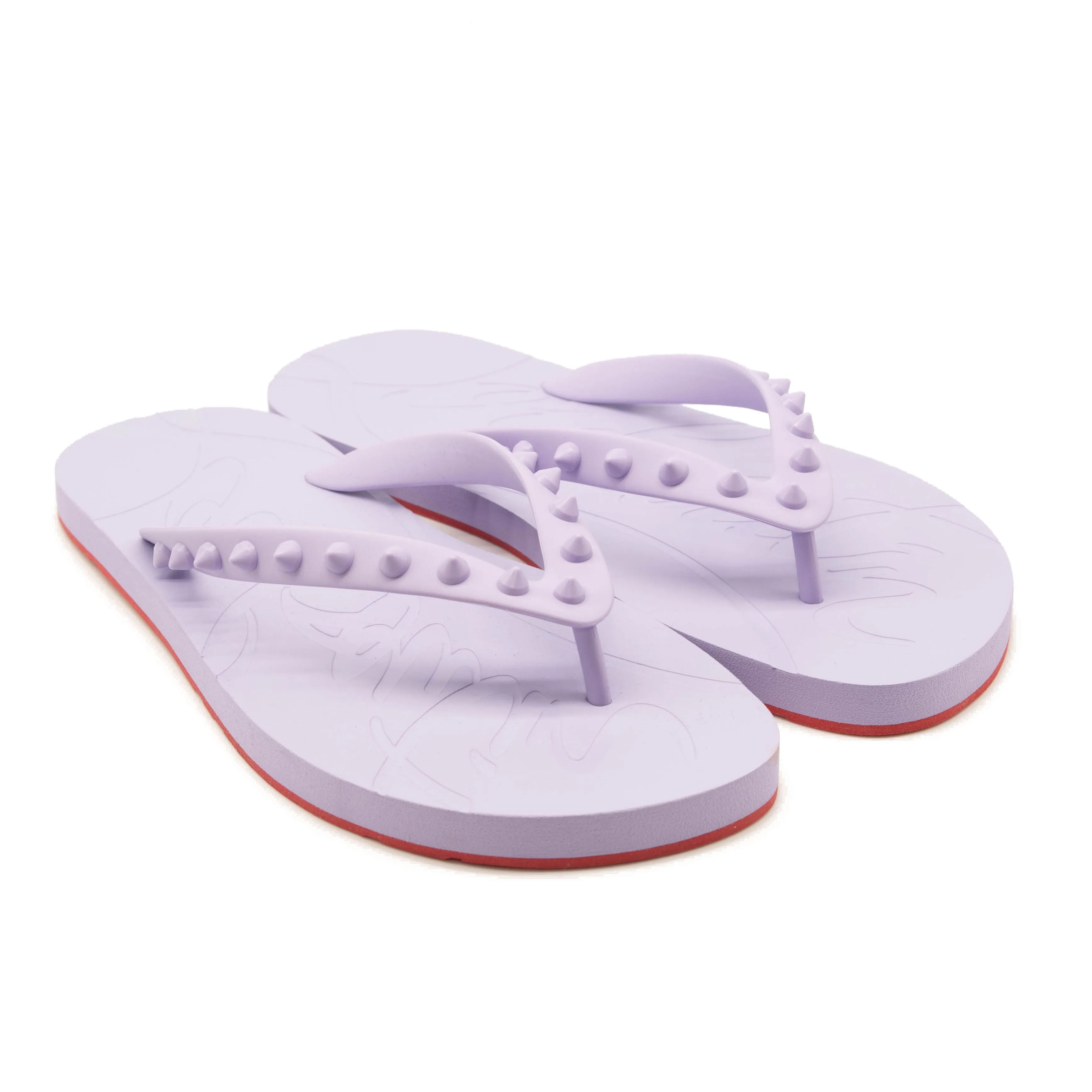 Christian Louboutin Loubi Flip Flop (Women) Lilac EU 39 US 9