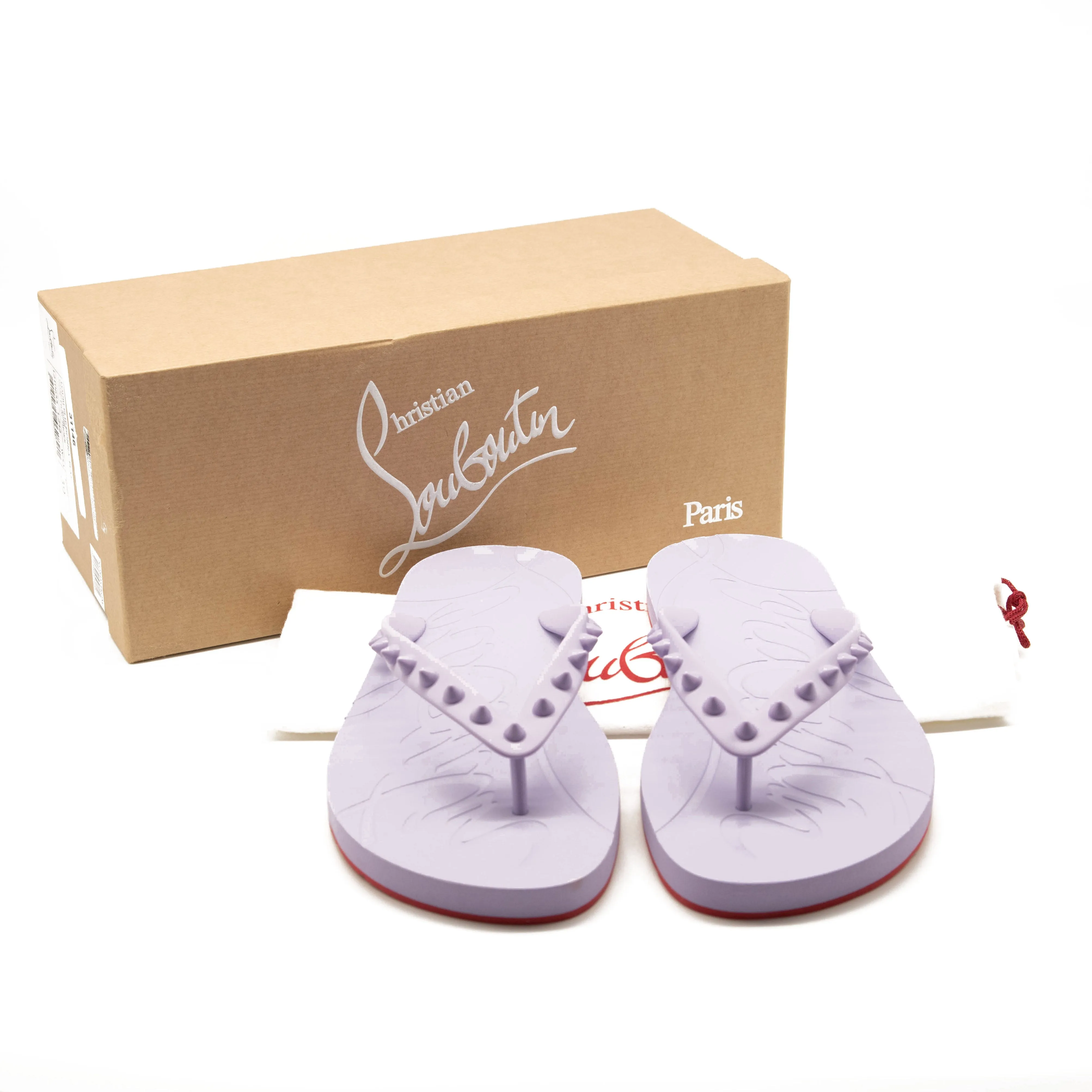 Christian Louboutin Loubi Flip Flop (Women) Lilac EU 39 US 9