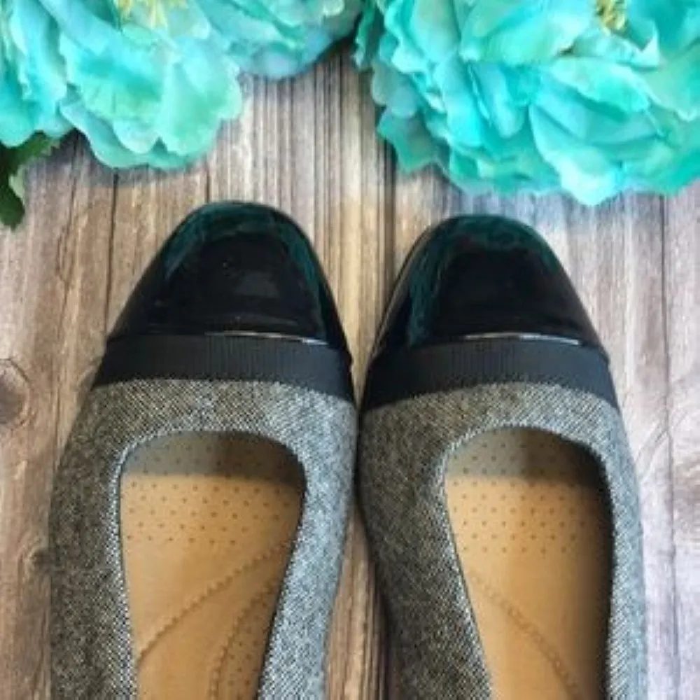 CLARKS Juliet Black Monte Shoes 8M