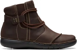 Clarks Unisex Un Loop Up Sneaker, Dark Brown, 0 US Women