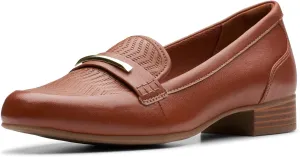 Clarks Womens Block Heel Loafers