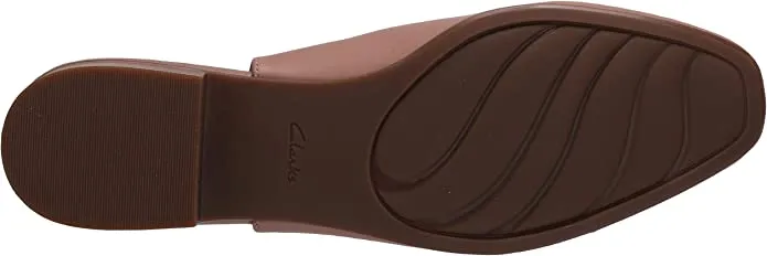 Clarks Women's Juliet Pull Loafer, Praline Leather, 60 M US