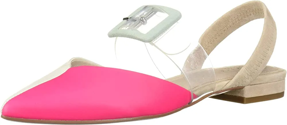 Clear Deacon Affordable Neon Cecelia Slingback Full assortment Sandals York Pink New Alabaster Flat Pointed