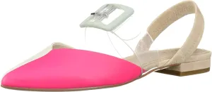 Clear Deacon Affordable Neon Cecelia Slingback Full assortment Sandals York Pink New Alabaster Flat Pointed
