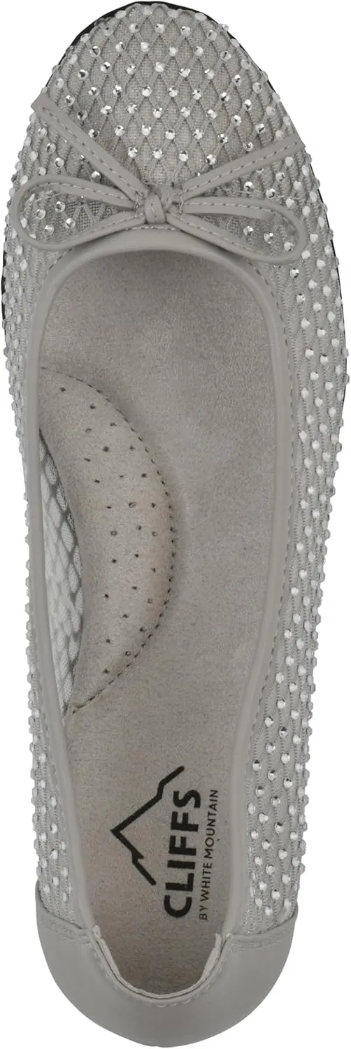 CLIFFS BY WHITE MOUNTAIN Women's Carlicia Cushioned Mesh Ballet Flat