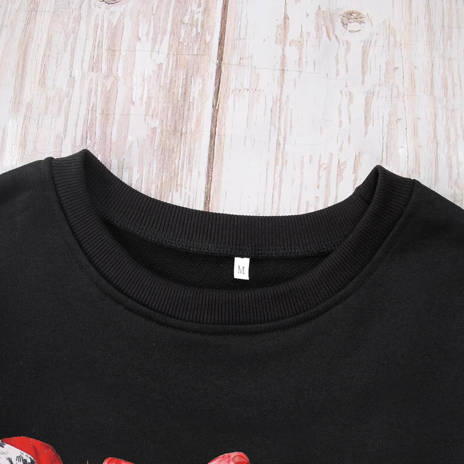 CM C&M WODRO Christmas Sweatshirt for Women Funny Xmas Tree Santa Graphic Pullover Crewneck Long Sleeve Holiday Shirt Tops