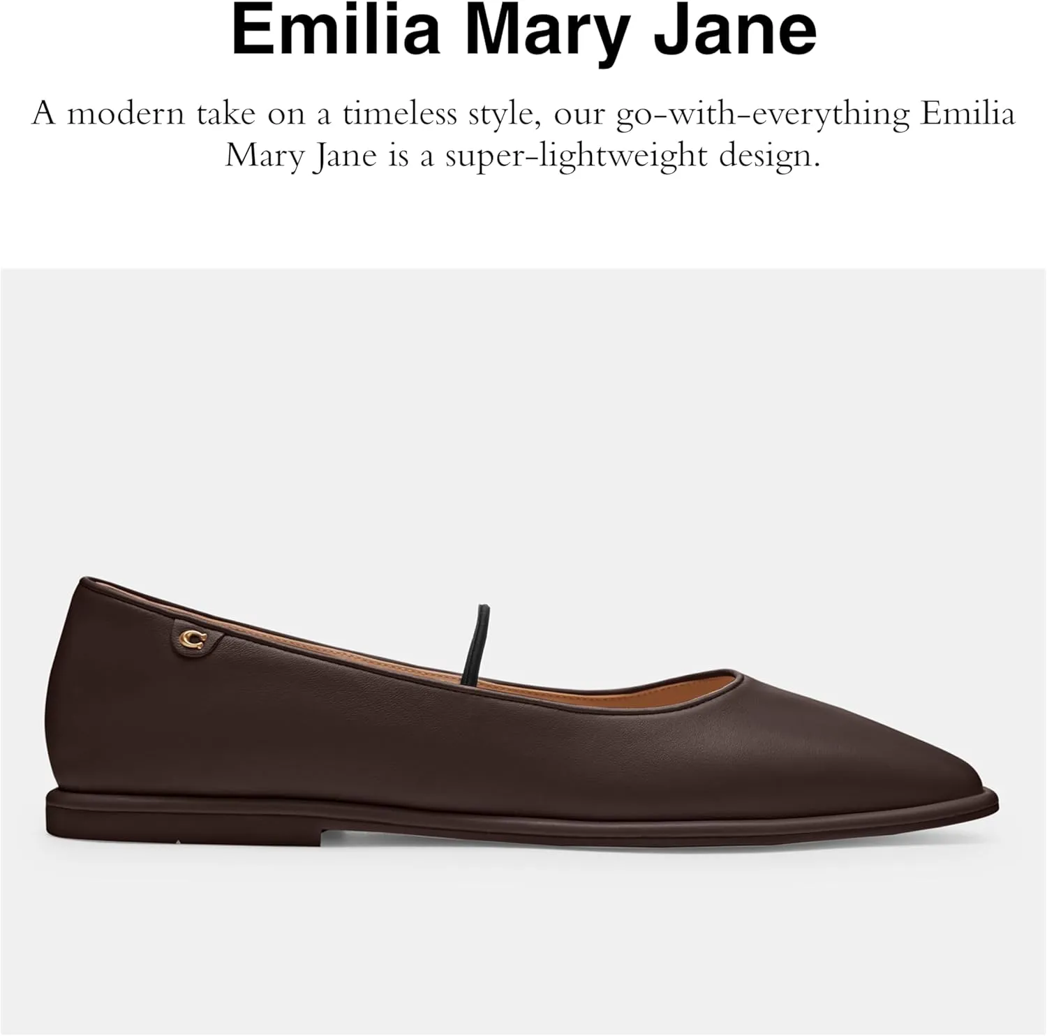 Coach Women's Emilia Mary Jane Ballet Flat