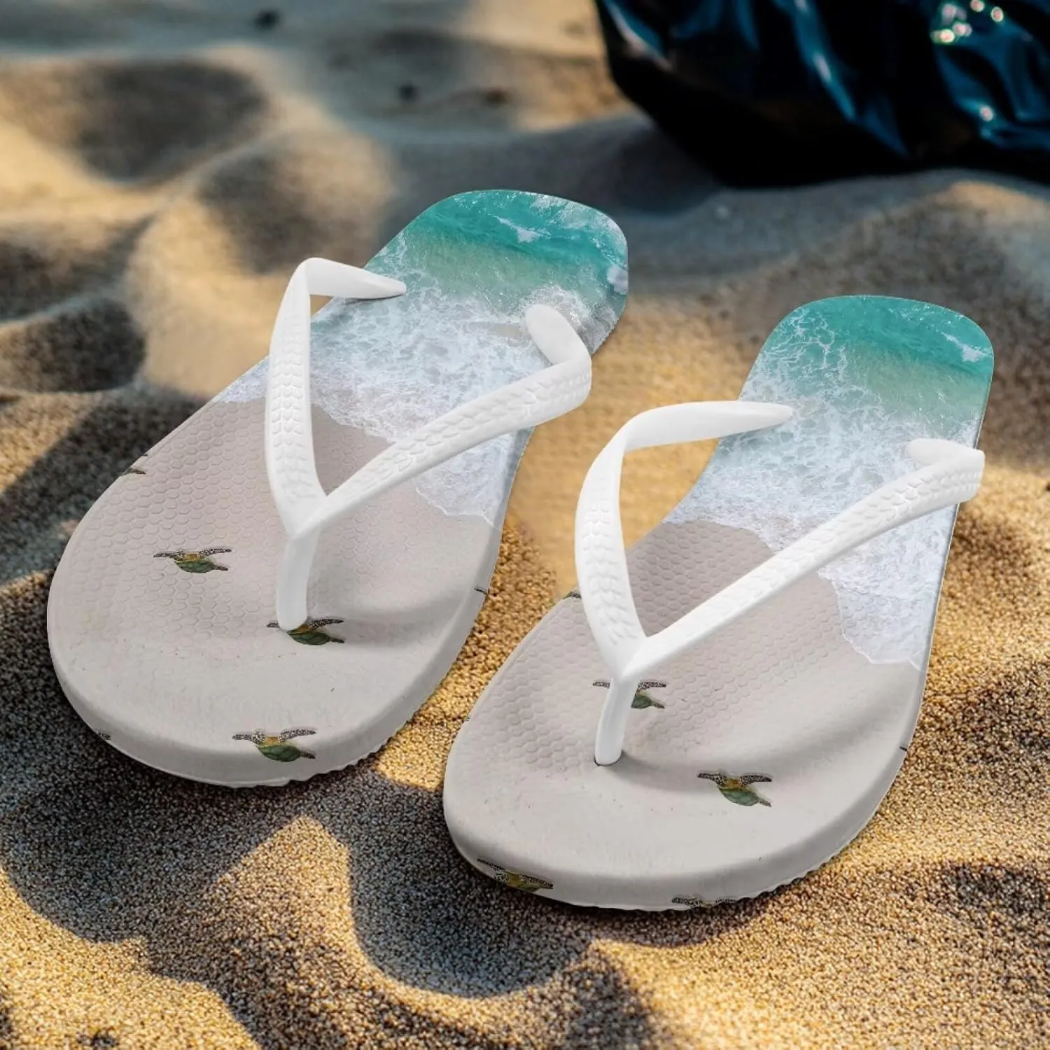 Coloranimal Womens Flip Flops Summer Beach Sandals Non Slip Flip Flops Thong Sandals for Women Lightweight Ladies Slip On Summer Slippers