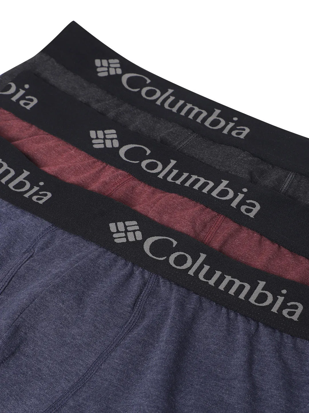 Columbia Men Na Performance Cotton / Stretch 3 Pack Solid Boxer Brief (Non Returnable)