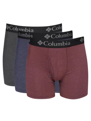Columbia Men Na Performance Cotton / Stretch 3 Pack Solid Boxer Brief (Non Returnable)