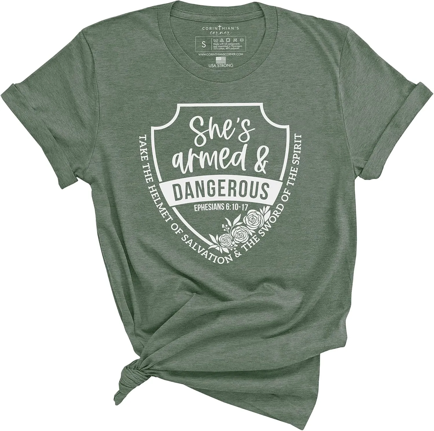 Corinthian's Corner | Christian Shirts for Women | Religious Graphic Tees | Christian Gifts
