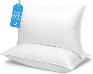 COZSINOOR Bed Pillows for Sleeping Queen Size - Hotel Quality Set of 2 - Down Alternative Cooling Microfiber Filled for Back, Stomach, Side Sleepers, Breathable & Skin-Friendly