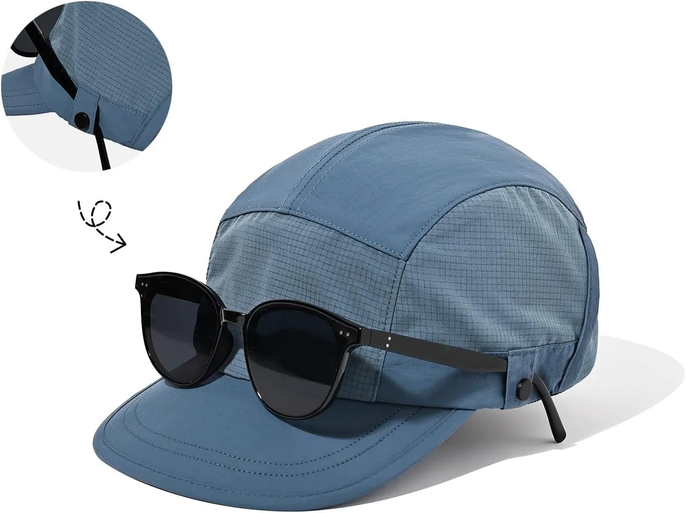 Croogo Quick Dry 5 Panel Baseball Cap Lightweight Flat Brim Trucker Hats Dad Hat Summer Sports Caps Umpire Sun Hats