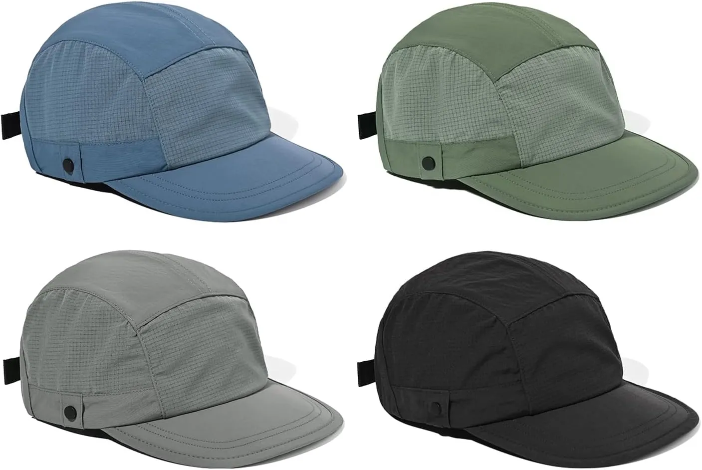 Croogo Quick Dry 5 Panel Baseball Cap Lightweight Flat Brim Trucker Hats Dad Hat Summer Sports Caps Umpire Sun Hats