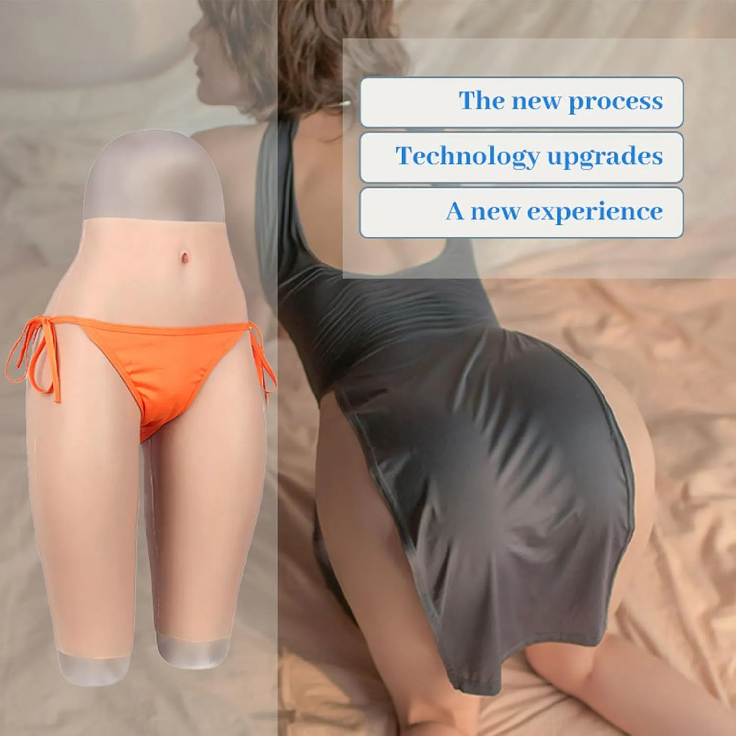 Crossdresser Silicone Pants Fake Vagina Shorts Hiding Gaff Boxer Briefs for Transgender Underwear Ladyboy
