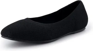 CUSHIONAIRE Selfie Women's Dressy Work Knit Flat with  Memory Foam and Wide Widths Available