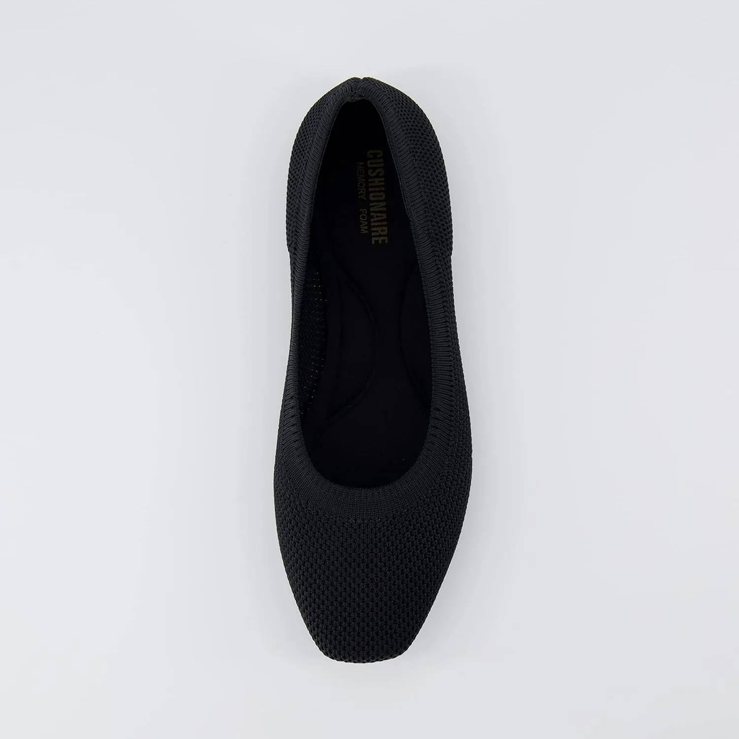 CUSHIONAIRE Selfie Women's Dressy Work Knit Flat with  Memory Foam and Wide Widths Available