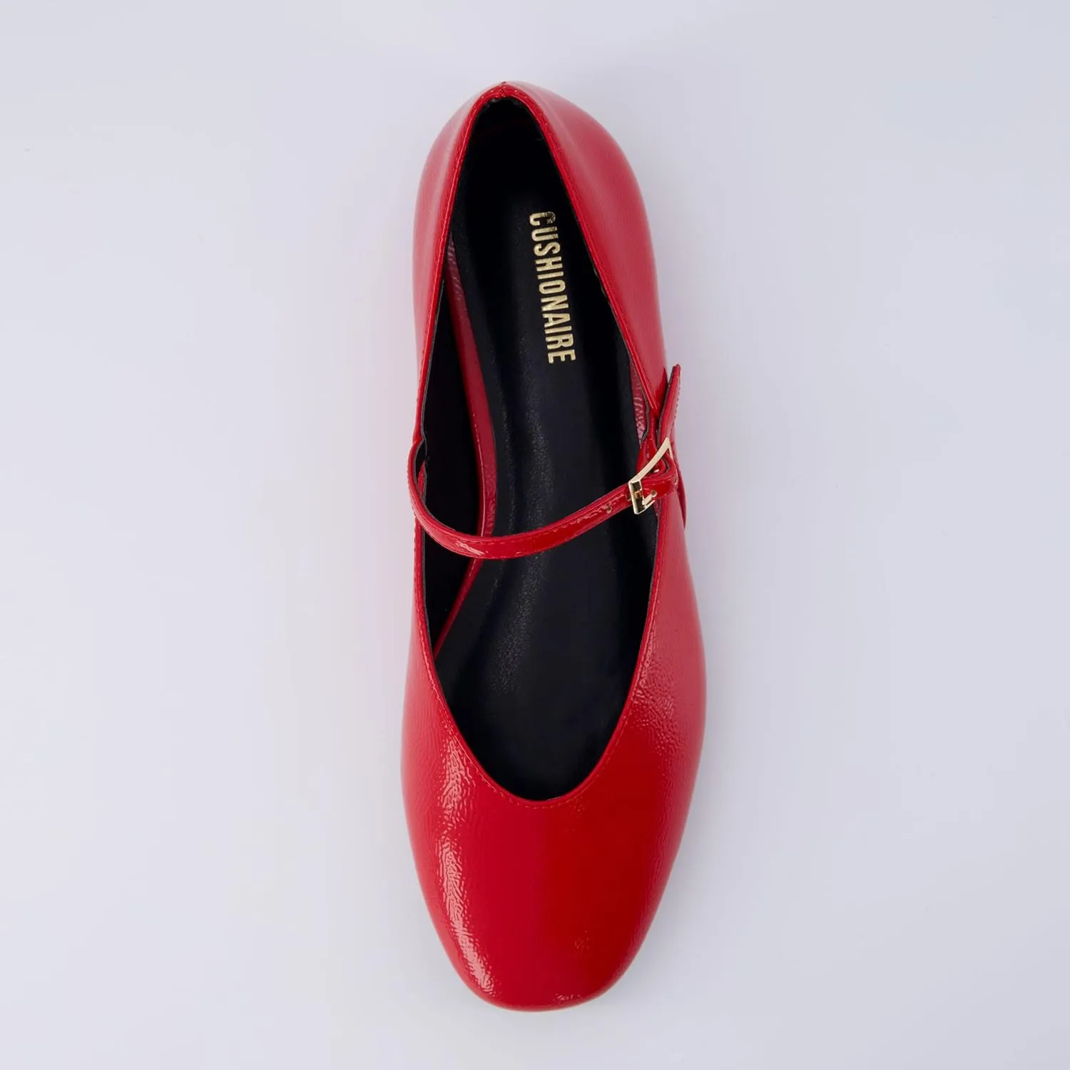 CUSHIONAIRE Women's Amour Mary Jane Flat with  Memory Foam, Wide Widths Available
