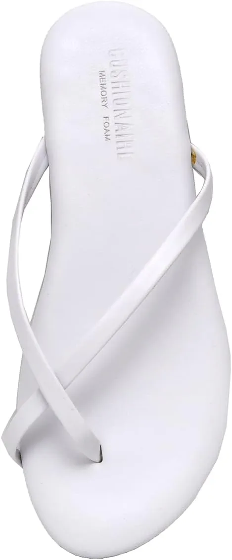 CUSHIONAIRE Women's Cove Flip Flop Sandal with Memory Foam