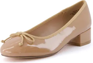 CUSHIONAIRE Women's Frenchie Dress Ballerina Flat  Memory Foam, Wide Widths Available