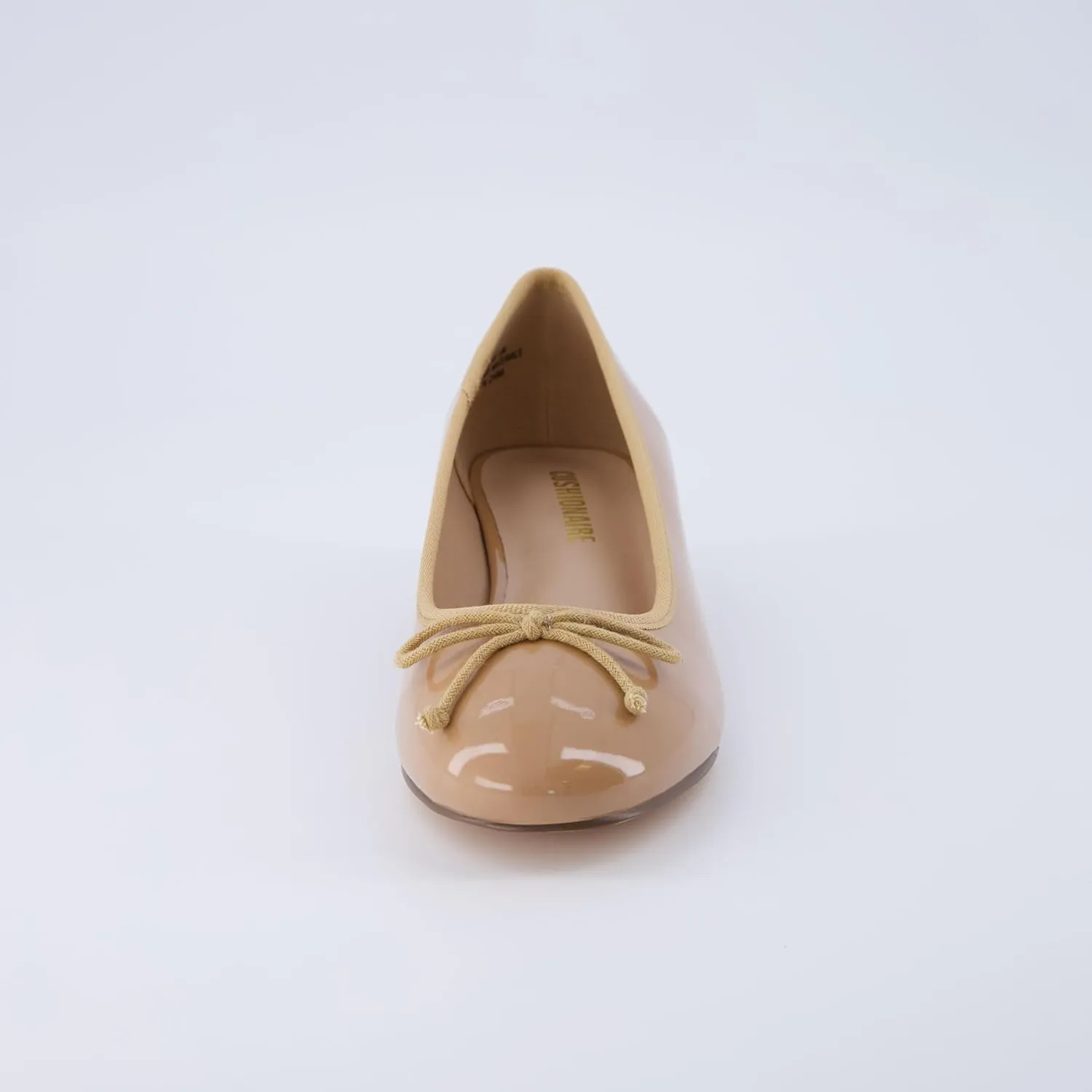 CUSHIONAIRE Women's Frenchie Dress Ballerina Flat  Memory Foam, Wide Widths Available