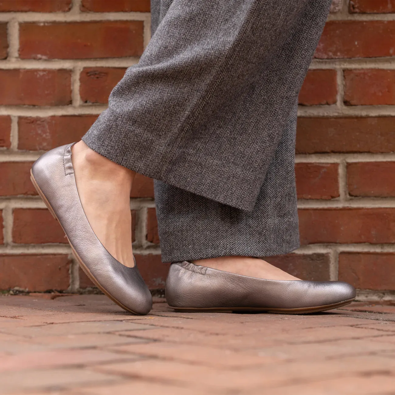 DANSKO MOLLIE PEWTER BALLET FLAT