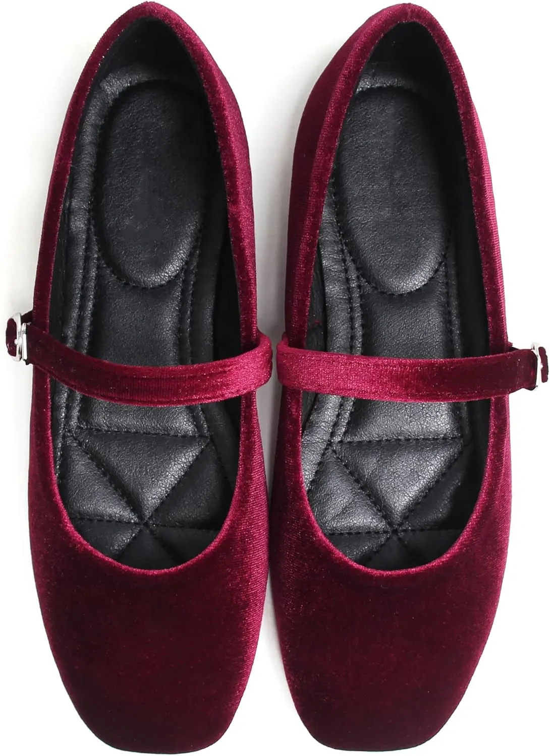 Dear Time Women's Square Toe Ballet Flats Elegant Comfortable Mary Jane Flats Dress Flats Shoes