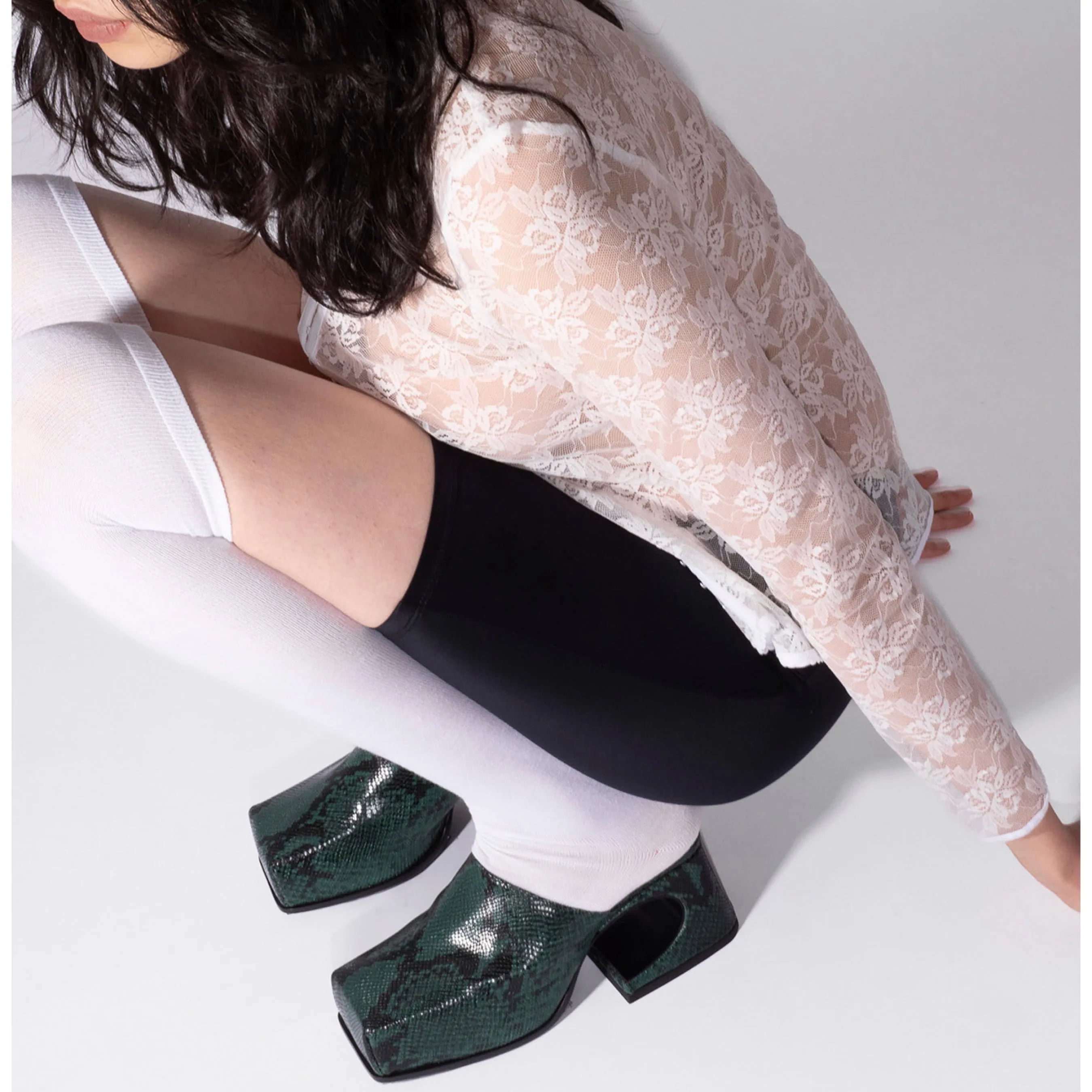 Dekel Green Snake Sassy Mule