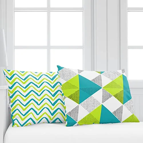 Divine Casa Cotton Blend Rocca Print Mix N Match Bedsheet Set for Double Size Bed Durable Sheets - Love Bird