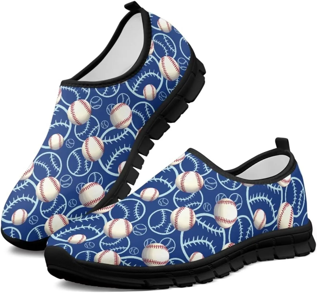 Dog Paw Print Casual Shoes for Women Slip On Low Top Flat Sneakers Breathable Mesh Footwear for Walking