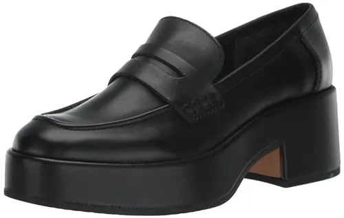 Dolce Vita Women's Yanni Loafer, Black Leather, 6.5