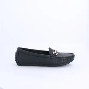 DORIS MOCCASINS -BLACK