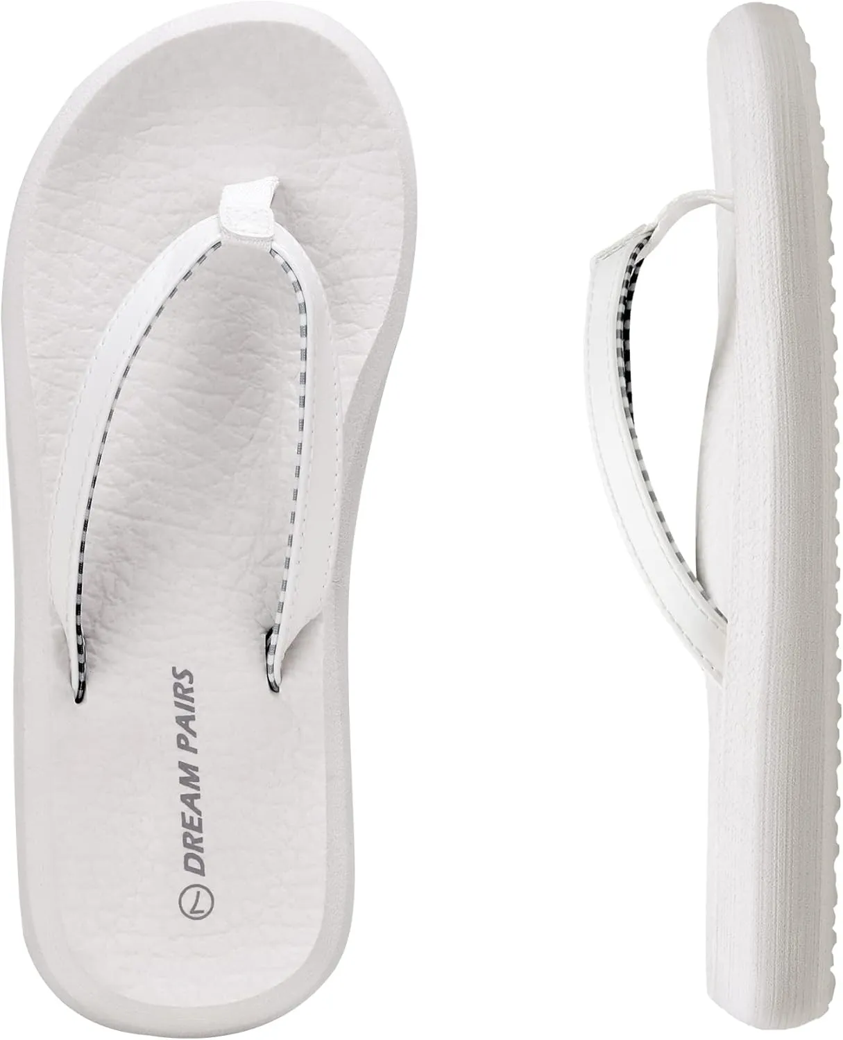 DREAM PAIRS Women's Arch Support Flip Flops Comfortable Soft Cushion Summer Beach Thong Sandals