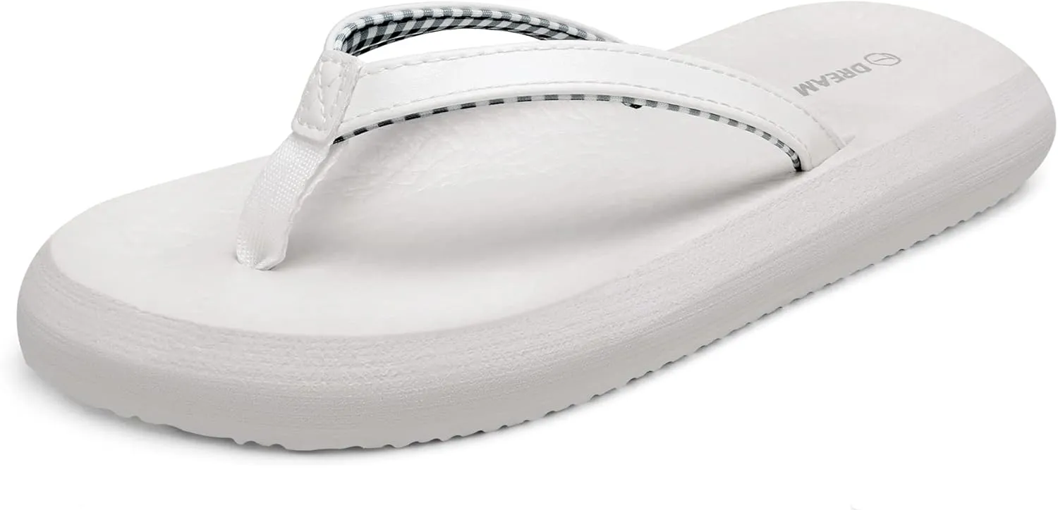 DREAM PAIRS Women's Arch Support Flip Flops Comfortable Soft Cushion Summer Beach Thong Sandals