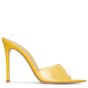 Elle 105 plexi mimosa mules