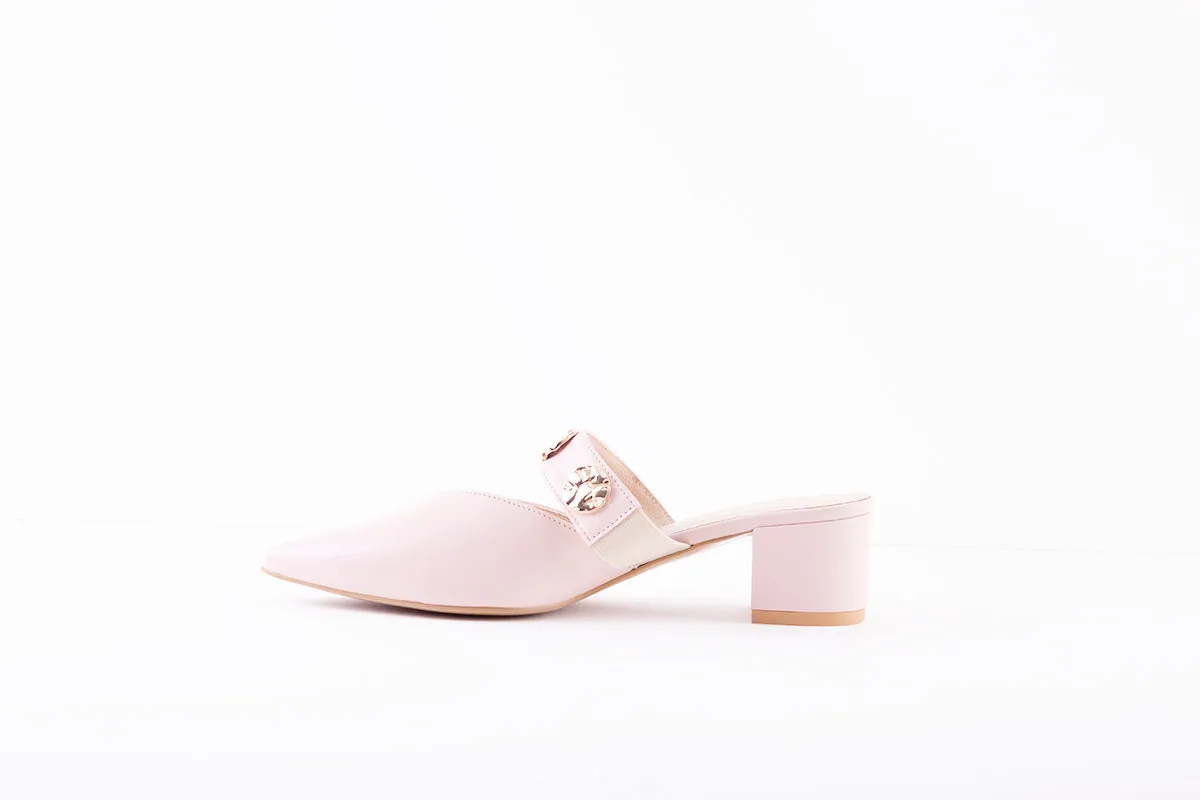EMIS - 8005/415 MEDIUM BLOCK HEEL MULE - PINK
