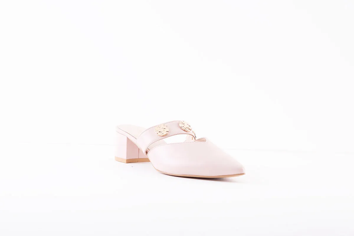 EMIS - 8005/415 MEDIUM BLOCK HEEL MULE - PINK