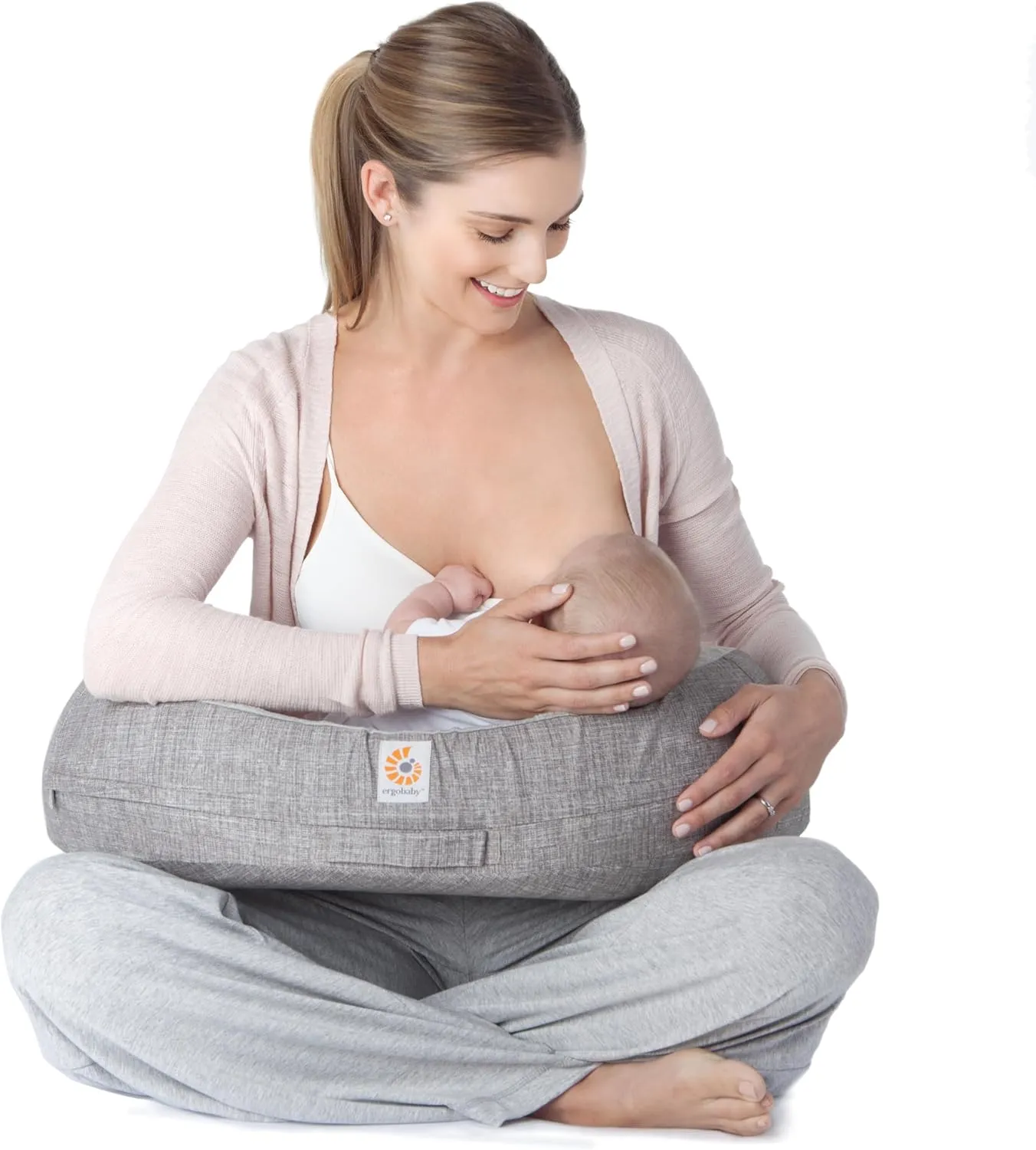 Ergobaby Natural Curve Nursing Pillow, Grey