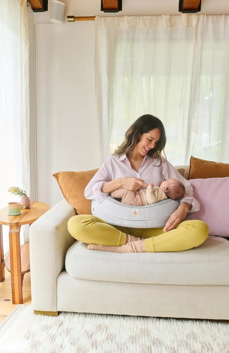 Ergobaby Natural Curve Nursing Pillow, Grey