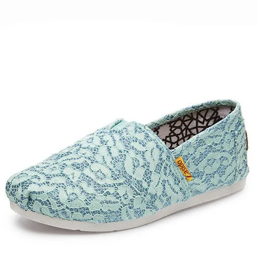 Espadrilles Non Breathable Loafers Women Canvas Slip Women Flat 2016 Spring New Clean lines Summer Lace Flats Shoes All-in-one