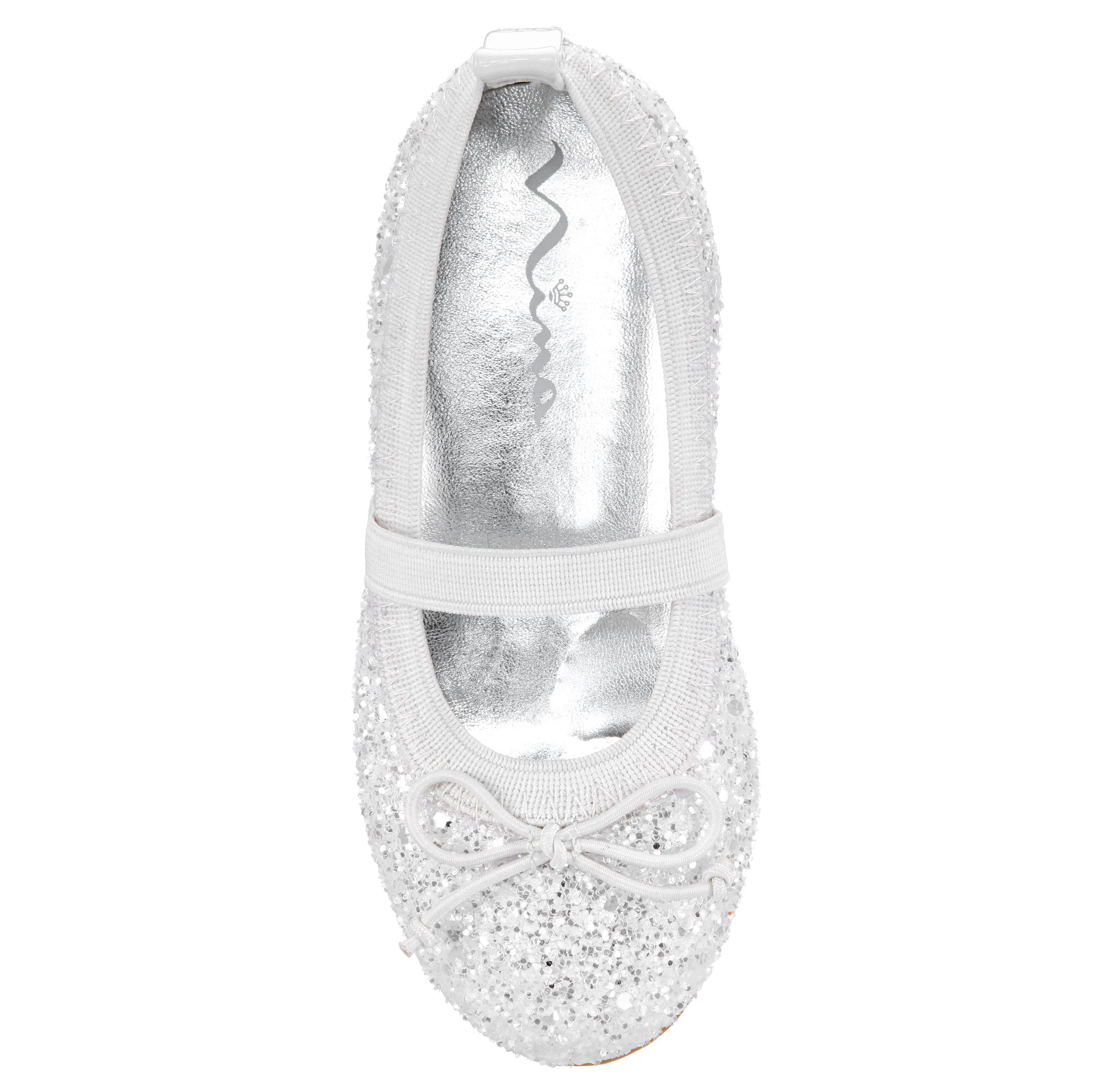 ESTHER-TODDLER-WHITE CHUNKY GLITTER