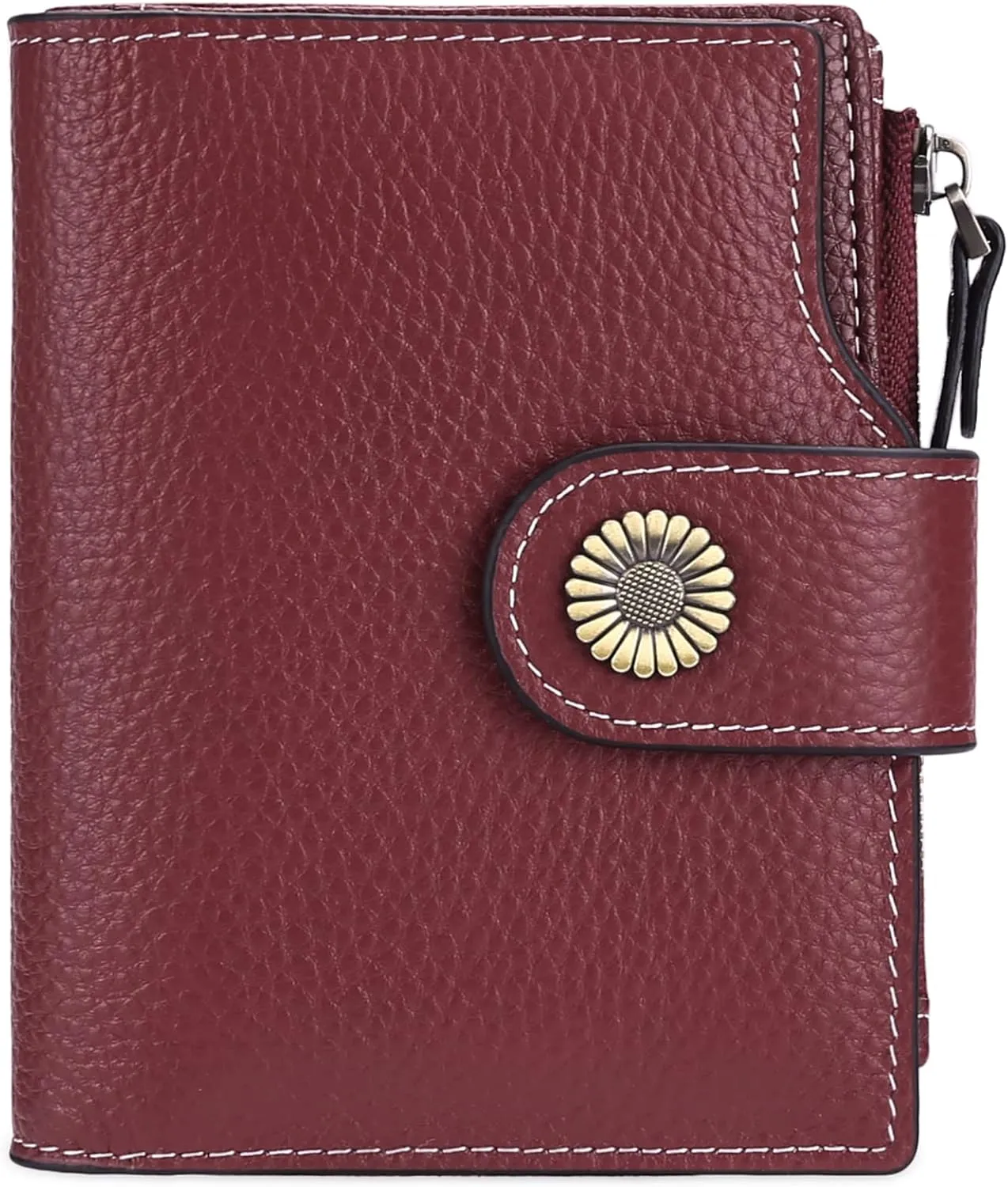 FALAN MULE Small Wallet for Women Leather Bifold Compact Small Womens Wallet with RFID Blocking