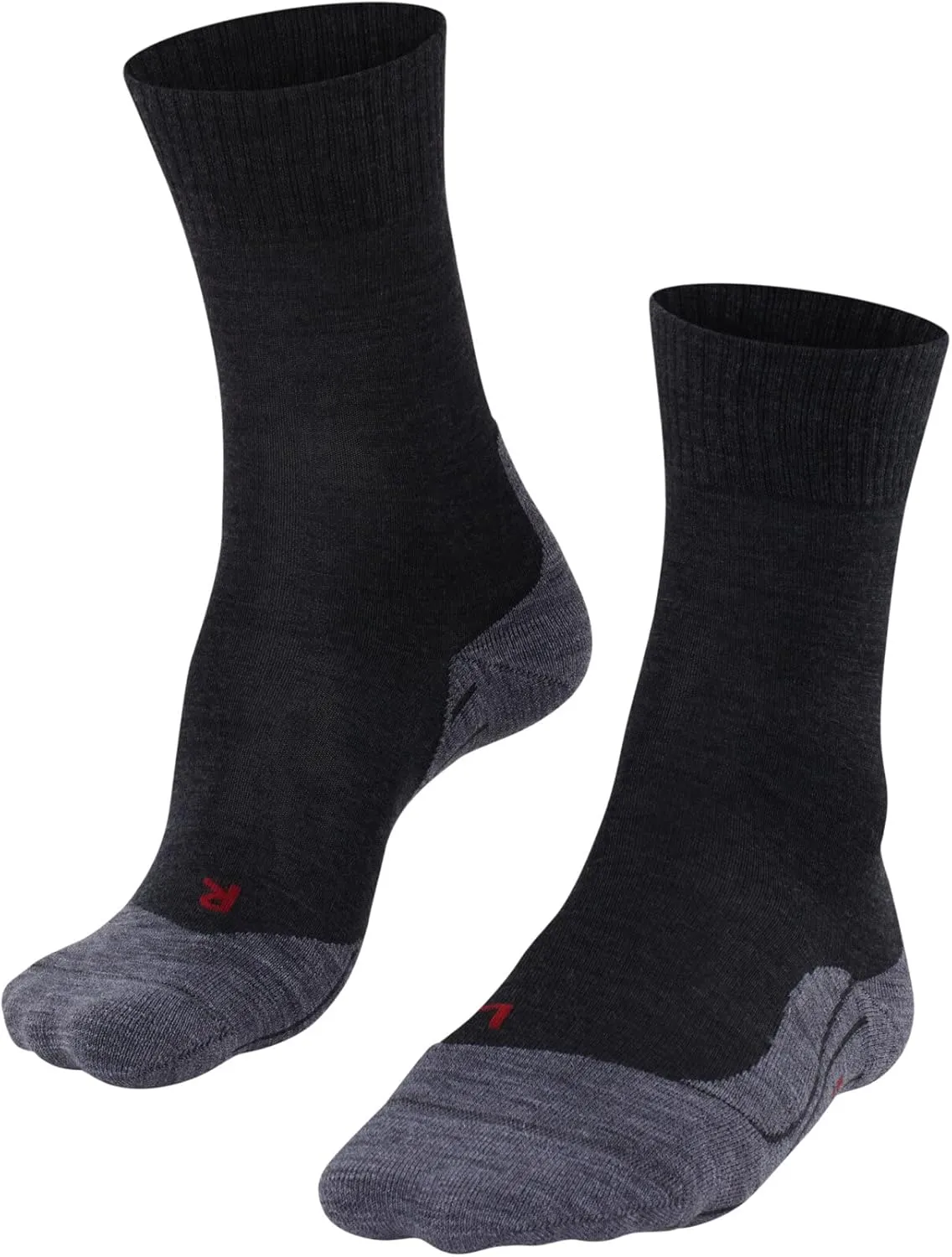 FALKE Men's TK5 Wander Hiking Socks, Crew Length, Light Padding, Athletic Sock, Breathable Quick Dry, Merino Wool, 1 Pair