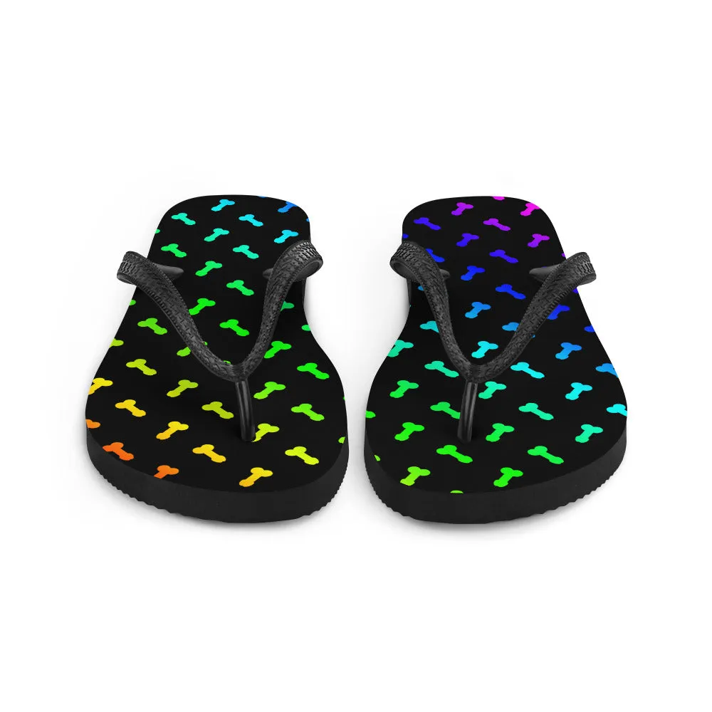 FALLEN ANAGEL - Penis Pop Art Flip-Flops